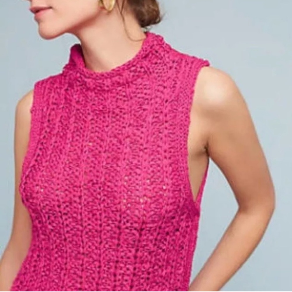 Anthropologie/ Moth Yarn Tape/ Knit Top
